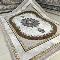 فرش مدل%%افشان سفید دور