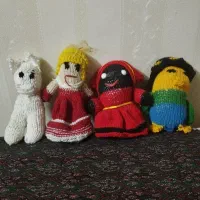 ۴عدد عروسک کار دست