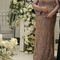 لباس مجلسی شیک فنردوزی و جواهردوزی شده