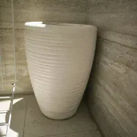 دوعددگلدان سفالی بزرگ 300