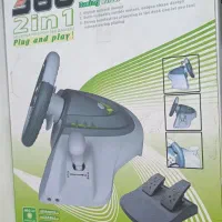 فرمان و پدال بازی Xbox 360 مدل Crazy Tracking
