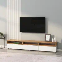 میز تی وی سه درب ترکیبی سفید