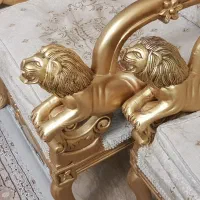 مبل استیل سلطنتی طرح مجسمه شیر
