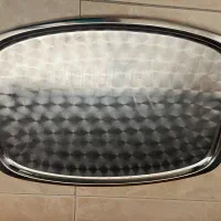 سینی استیل قدیمی محکم