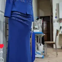 کت و دامن مجلسی مزون دوز پشت کت هم کار شده