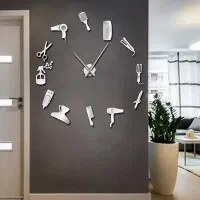 ساعت دیواری طرح آرایشگاه