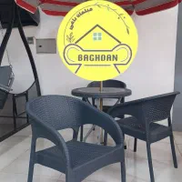 صندلی پلاستیکی میز قطر ۷۰ آلاچیق چتر سایبان