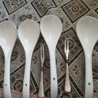 قاشق برای آجیل و سالاد شیرازی و چنگال