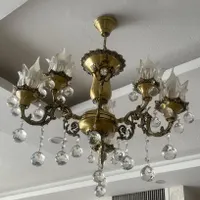 لوستر برنز۳شاخه ۶شعله