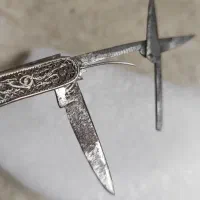 چاقو نقره استاد عباس