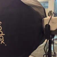 ست نورپردازی شامل ویدیولایت، سافتباکس و سهپایه