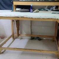 میز اتو و الگو کشی چوبی و بزرگ