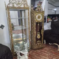 بوفه و ساعت ایستاده برنجی