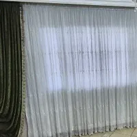 پرده با دستک مخمل