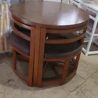 نهار خوری کم جا ۴نفره چوب نراد