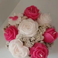 شمع دست ساز طرح گل