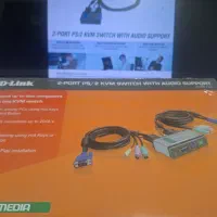 کی وی ام سوئیچ ۲ پورت D-Link