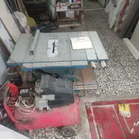 پمب باد ۵۰ لیتری و اره میزی برقی ماکیتا