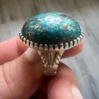 انگشتر نقره فیروزه ناب