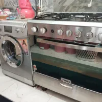 گاز فر دار استیل، ماشین لباسشویی