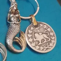 انگشتر رینگی و پلاک نقره