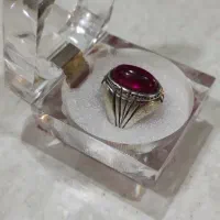 انگشتر نقره یاقوت سرخ