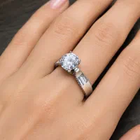 حلقه نقره اب رادیوم شده
