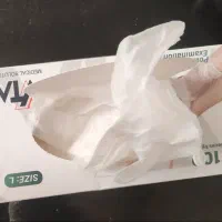 دستکش لاتکس شفاف مارک VTA