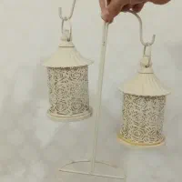 فانوس دوتایی فلزی