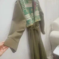 کت سارافون سبز کم رنگ