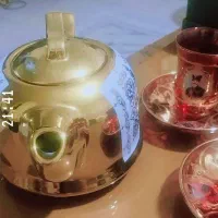 قوری طلایی قدیمی اب طلا