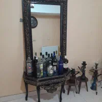اینه و کنسول چوبی