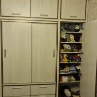 3تا کمد بادرب وکشو وطبقه  MDF ورق mdf..دست دوم