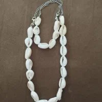گردنی و دستبند صدفی