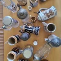 ماگ لیوان دست ساز آلمان عتیقه آنتیک قدیمی کریستال