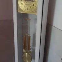 ساعت ایستاده سفید طلایی