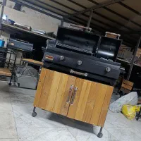 باربیکیو۷۰سانت پلوپزدار  دو در دسته چوبی