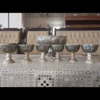 ظروف نقره طرح رخ