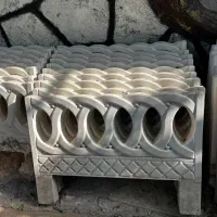 جدول ونرده کنارباغچه