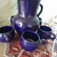 پاسماوری وپارچ و لیوان سفالی