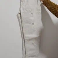 شلوار کتان سفید دخترانه