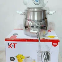 کتری و قوری استیل 6 لیتری چند جداره