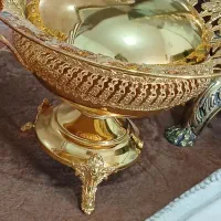 ظرف دکوری طلایی