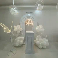 دیزاین سفره عقد عروسی بادکنک آرایی جشن‌ها