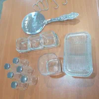 ۶عددنمکدان والریا و کفگیر و اردوخوری و کره خوری و.