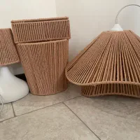ست کامل لوستر،آباژور،جای دستمال، سطل