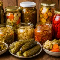 فروش انواع ترشی و خیارشور خانگی