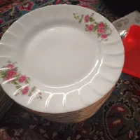 پیش دستی گل سرخ چینی زرین
