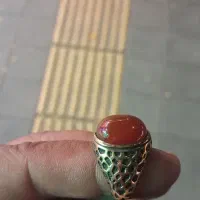 انگشتر عقیق طلا روس مردانه