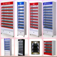 استند و قفسه سیگار و تنباکو با ریل کشی و ریل فنری